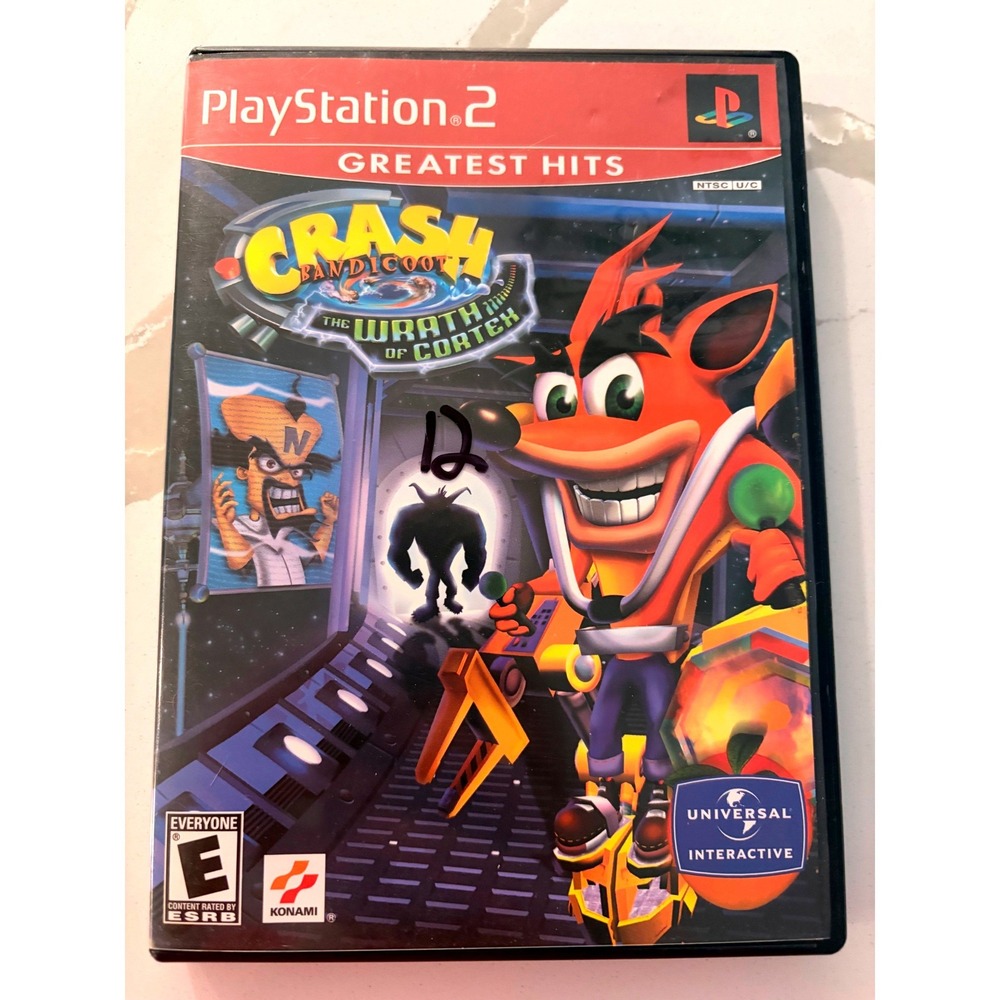 Crash Bandicoot Wrath of Cortex PS2 Play station 2, Retro, Gaming, Video Game